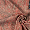 Tartufo 06 | Upholstery Fabric | Paisley in Red / Pink / Grey | 54 Inch Wide | Medium Weight Fabric | Polyester / Cotton Blend | By The Yard