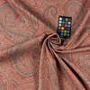 Tartufo 06 | Upholstery Fabric | Paisley in Red / Pink / Grey | 54 Inch Wide | Medium Weight Fabric | Polyester / Cotton Blend | By The Yard