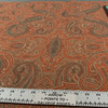 Tartufo in 17 | Upholstery Fabric | Paisley in Orange, Beige Tan, and Gray | 54 inches | Medium Weight | Polyester / Cotton Blend | Rioma | By The Yard