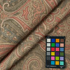 Tartufo 08 | Upholstery Fabric | Paisley in Red / Green / Taupe | 54 inches | Medium Weight | Polyester / Cotton Blend | Rioma | By The Yard