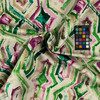 Celosia 02 | Printed Velvet Upholstery Fabric | Painterly Geometric in Pink, Green, Beige, Tan | Heavyweight | 54" Wide | Rioma | By the Yard