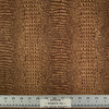 Corep 08 | Printed Velvet Upholstery Fabric | Snake Skin in Brown | Heavyweight | 54" Wide | Rioma | By the Yard