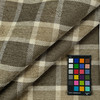 Woodbury in Cashmere | Upholstery Fabric | Chenille Plaid in Beige / Brown / Ivory | 54 Inch Wide | Heavy Weight | Cotton Blend | Ralph Lauren | By The Yard