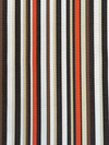 Orange Stripe Outdoor Upholstery Fabric by Tempotest
