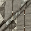 Pyramid Stripe Sandstone Outdoor Upholstery Fabric by Sunbrella