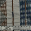 Pyramid Stripe Moonstone Outdoor Upholstery Fabric by Sunbrella