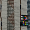 Pyramid Stripe Moonstone Outdoor Upholstery Fabric by Sunbrella