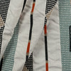 Pyramid Stripe Oasis Outdoor Upholstery Fabric by Sunbrella
