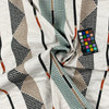 Pyramid Stripe Oasis Outdoor Upholstery Fabric by Sunbrella