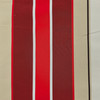 O’Sundeck Stripe Red Linen Outdoor Upholstery Fabric by Sunbrella