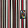 Sunboard Tabby Red Line Outdoor Upholstery Fabric by Sunbrella