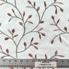 Leaf Sketch in Blush | Floral and Embroidery in White, Pink, Taupe and Gray | 54 Inch Wide | Medium Weight Fabric | Linen or Linen Like | Kravet | By The Yard