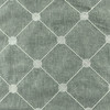 Fanfare Emb in Color Spa OSFB0226-1877 | Geometric in Ivory, White and Teal | 54 Inch Wide | Medium Weight Fabric | 100% Polyester | Kelly Ripa | By The Yard