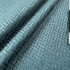 Cargo 05 | Velvet Upholstery Fabric | Geometric Raised Velvet in Blue | Heavyweight | Rioma | 54" Wide | By the Yard