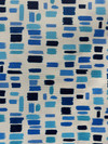 Color Tabs Marine Outdoor Upholstery/Drapery Fabric by P. Kaufman