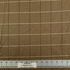 Amadeo in Bark | Upholstery Fabric | Windowpane Plaid in Brown, Tan, and Cream | Herringbone Weave | Medium Weight | Ralph Lauren | By the Yard