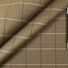 Amadeo in Bark | Upholstery Fabric | Windowpane Plaid in Brown, Tan, and Cream | Herringbone Weave | Medium Weight | Ralph Lauren | By the Yard