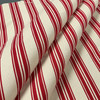 TickTock Scarlet Upholstery Fabric by Ralph Lauren