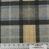 Darvel in Color 18 | Upholstery Fabric | Checks / Plaids and Tartan in Tan, Black, Beige, Blue, Gray and Gold | 54 Inch Wide | Medium Weight Fabric | 86% Polyester / 14% Cotton | Rioma | By The Yard