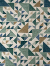Isosceles Cyan Upholstery/Drapery Fabric by P. Kaufmann