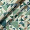 Isosceles Cyan Upholstery/Drapery Fabric by P. Kaufmann