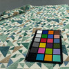 Isosceles Cyan Upholstery/Drapery Fabric by P. Kaufmann