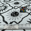 Sol Emb. Black Upholstery/Drapery Fabric by P. Kaufmann