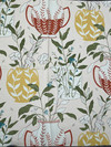 Blossoms & Vessels Clay Upholstery/Drapery Fabric by Elana Gabrielle