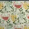 Blossoms & Vessels Clay Upholstery/Drapery Fabric by Elana Gabrielle