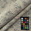 Grand Tour in Dawn | Chenille Upholstery Fabric | Aztec Medallion in Beige, Pink, Blue, Shiny Rose Gold | P. Kaufmann | 54" Wide | Heavy Weight | By The Yard
