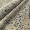 Grand Tour in Dawn | Chenille Upholstery Fabric | Aztec Medallion in Beige, Pink, Blue, Shiny Rose Gold | P. Kaufmann | 54" Wide | Heavy Weight | By The Yard
