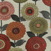 Flower Power Salsa Upholstery/Drapery Fabric by Paragon Textiles