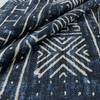 Mali Mud Cloth Indigo Upholstery/Drapery Fabric by P. Kaufmann
