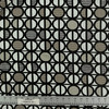 Circle Domino Black Upholstery Fabric