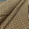 Johnson in Brown | Upholstery Fabric | Houndstooth Plaid in Brown, Beige, and Grey | Ralph Lauren | Medium Weight | By the Yard