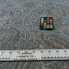 Tartufo 13 | Upholstery Fabric | Paisley in Blue, Gray and Taupe | 54 Inch Wide | Medium Weight Fabric | Polyester / Cotton Blend | Rioma | By The Yard