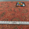 Tartufo 07 | Upholstery Fabric | Paisley, Floral and Textured in Beige, Orange, Red | 54 Inch Wide | Medium Weight | Polyester / Cotton Blend | Rioma | By The Yard