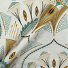 Plumeau Bleu 01 Upholstery Fabric by Rioma