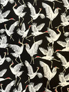 Block Cranes Ebony Outdoor Upholstery Fabric by Waverly