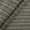 COLDWATER in PALLADIUM | Stripes, Textured and Two Toned / Heathered in Black, Gray, Ivory and Taupe | 54 Inch Wide | Heavy Weight Fabric | 100% Polyester | By The Yard
