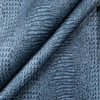 Corep 09 | Printed Velvet Upholstery Fabric | Snake Skin in Blue | Heavyweight | 54" Wide | Rioma | By the Yard
