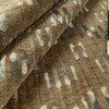Chrysalis in Caramel | Chenille Upholstery Fabric | Abstract in Brown, White, and Grey | 100% Polyester | 54" Wide | Heavy Weight | By The Yard
