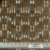 Chrysalis in Caramel | Chenille Upholstery Fabric | Abstract in Brown, White, and Grey | 100% Polyester | 54" Wide | Heavy Weight | By The Yard
