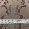 GEORGINA in PLUM | Drapery Fabric | Scrollwork Design in Taupe, Beige and Purple | 54 Inch Wide | Medium Weight | Common Upholstery Blend | By The Yard