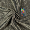 LEYNDA in BRONZE | Drapery Fabric | Scroll Swirls in Bronze Black | 54 Inch Wide | Light Weight | 100% Polyester | By The Yard