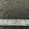 LEYNDA in BRONZE | Drapery Fabric | Scroll Swirls in Bronze Black | 54 Inch Wide | Light Weight | 100% Polyester | By The Yard
