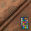 Algiers color Raisin Brown spirals