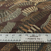 Alpine in Chocolate | Upholstery Fabric | Black, Ivory, Red, Tan, Brown and Bronze | 54 Inch Wide | Medium Weight | Common Upholstery Blend | By The Yard
