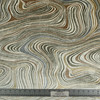 Marbling in Dune | Printed Velvet Upholstery Fabric | Abstract in Tan, Ivory, Taupe, Grey | Heavyweight | 54" Wide | By the Yard