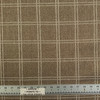 Wise in Tan | Upholstery Fabric | Windowpane Plaid in Taupe, Brown, and White | Heavyweight | By the Yard